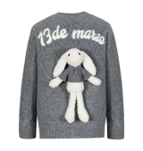 13DE MARZO Doozoo Pear Embroidery Cardigan