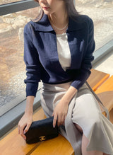 エバーバックルストラップラップロングスカート