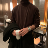 Urban Solid Radar Turtleneck Long Sleeve T-tee