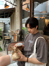 Look Taper Just Move Pigment Oversized Short Sleeve T-shirt