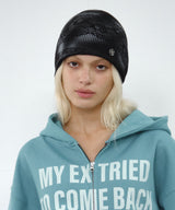 lace beanie (black)