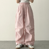 Tive Parasuit Shirring Rustle String Wide Pants
