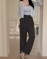 Mert pintuck wide slacks