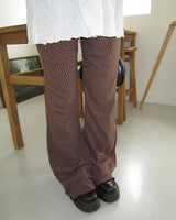 Seo Star-Pattern Bootcut Pants