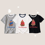 ベビーベア カラリングクロップド半袖Tシャツ (3 colors)