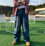 St. Parachute Cargo Wide Denim Pants