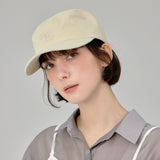 Leaf VZ Monogram Twill Pillbox Cap / Beige 