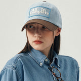 ムーンロゴボールキャップ(Brown & Sky Blue)