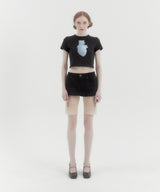 ハート半袖Tシャツ Black