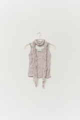 (W) Dun Wrinkled Scarf Top