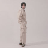 grunge wide cargo pants_lightbeige