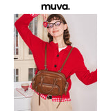 muva.レザー 2WAY ハンドバッグ＆リュック ラージキャパシティ バッグ