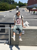 Toony denim Bermuda pants