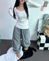 シープキュリー🐏 ソフトジョガーオンツ 🐏🖤🩶🧸3カラー