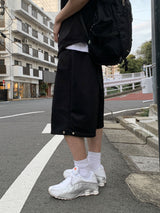 クリンクルスナップバミューダショーツ