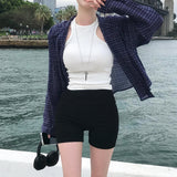 [MADE] Hooded summer checkered shirt