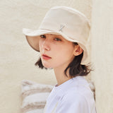 VA Stud Frill Bucket Hat / Beige