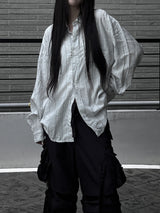 [unisex] overfit joy stripe shirt (2color)