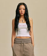 SCRIPT LOGO SLEEVELESS_WH