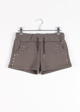 SQUARE STUD MINI SHORTS