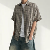 Rake Frash Checkered Short-Sleeved Shirt (5 colors)