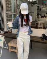 (Unisex)デストロイドチェックシャツ