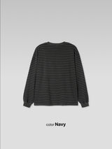 Muted Stripe Pigment T-Shirt (3color) (No.1004)