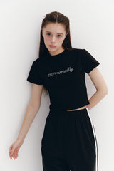 Crystal Hotfix T Black