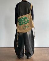 Brown balloon denim pants