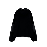 reverse elbow fleece zip-up