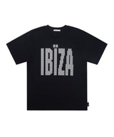 IBIZA ラインストーンTシャツ (ブラック) F26QB401