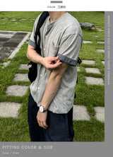Moment Check Roll-Up Short Sleeve Cardigan