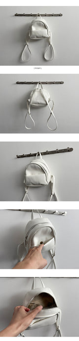 Egg Ivory Leather Backpack