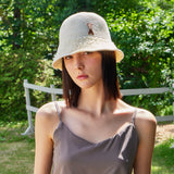 VA Patch Towel Bucket Hat / Ivory