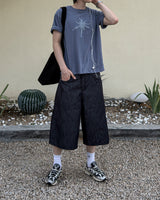 Haven Check Pocket Bermuda Denim Pants