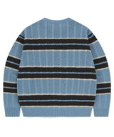 MESH STRIPE KNIT