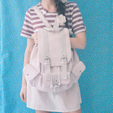 Ding Ding Backpack_stripe ivory