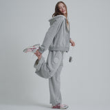 Frill Needle Pants (Grey)