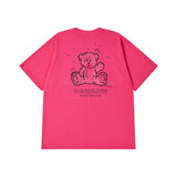 24FW ハンドスケッチベア半袖Tシャツ ピンク