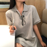 [BELLIDE MADE] Loose fit, flare PK dress
