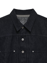 6CRAYON 11.3oz Indigo Blue Non-Fade Short Denim Jacket