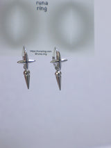 shimmer ring earrings