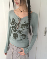 Bonto Flower Sheer T-Shirt