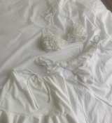 Mermaid フリルビキニセット (white)