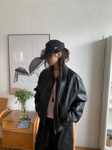 セクション ウォッシュドレザージャケット (2C)