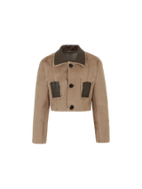 Short reversible leather mustang (Brown)