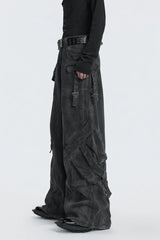 Vintage Cargo Denim Pants