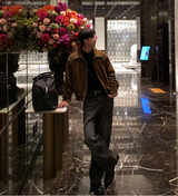 Jaylen Incision Suede Collar Jacket