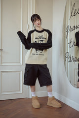 Hush Bear Raglan Pullover Knit