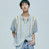 navajo ブークレニットカーディガン canal blue